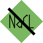 אייקון: ללא מלח נתרן כלוריד NaCl